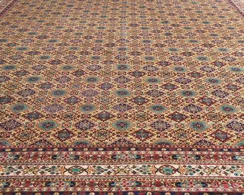 13x17 Yousafi Multicolor Afghan Hand Knotted Wool Area Rug